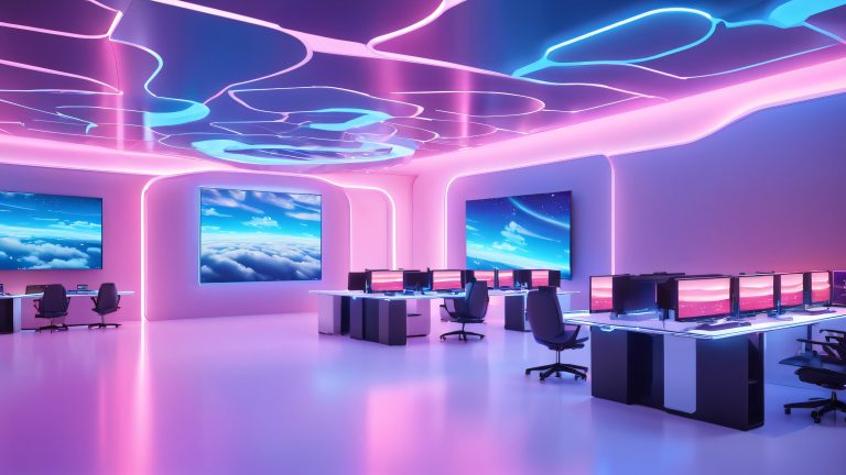 futuristic discord server hub wallpaper 4k cyber scaled