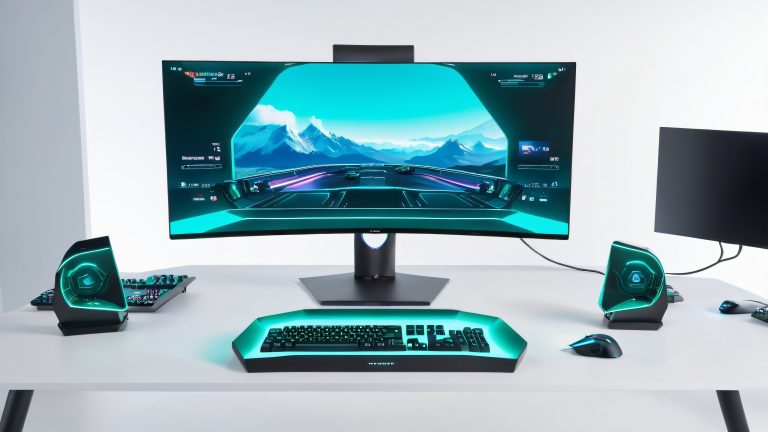 futuristic gaming cockpit wallpaper scaled