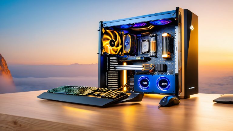 futuristic gaming pc wallpaper densium 4 plus case 4k desktop background scaled