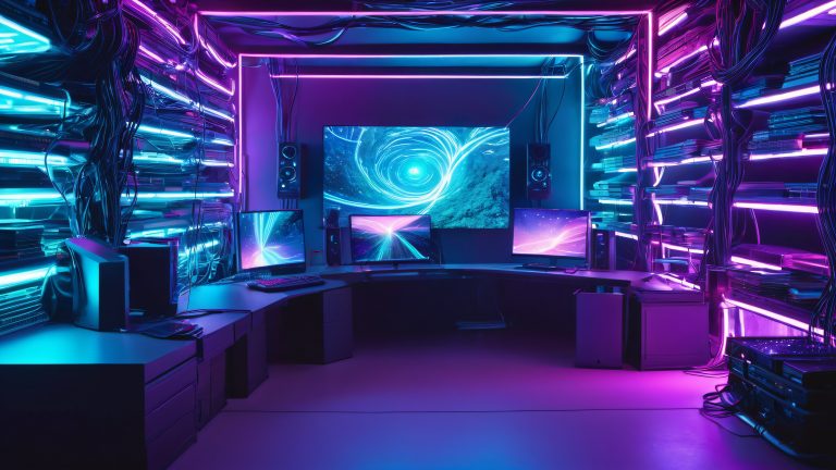 futuristic hackers lair scaled