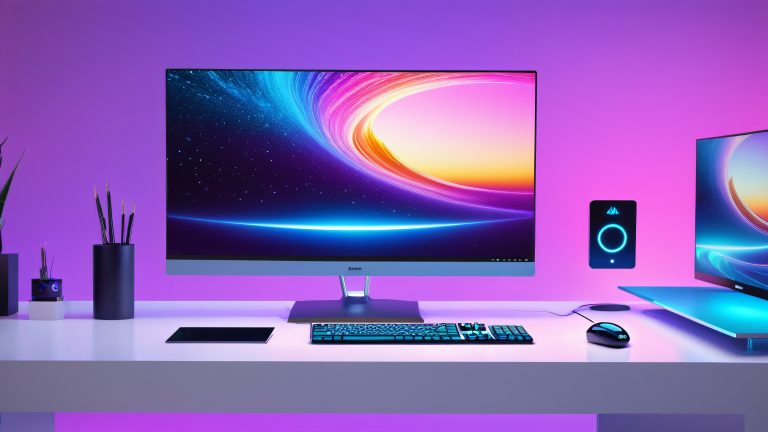 futuristic icons 4k cyber wallpaper scaled