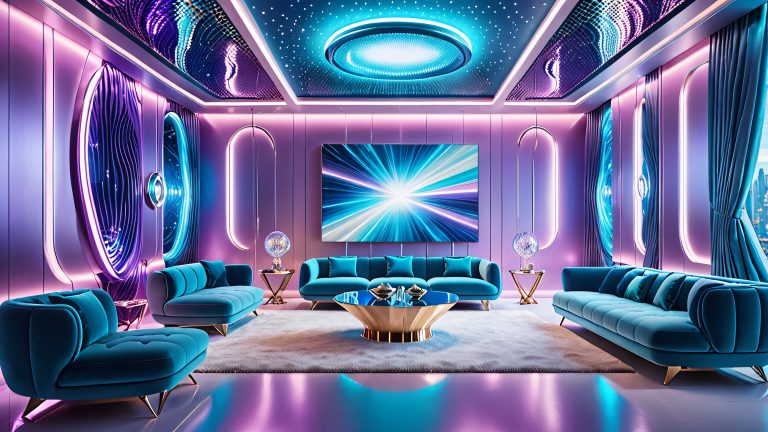futuristic lounge 4k wallpaper scaled