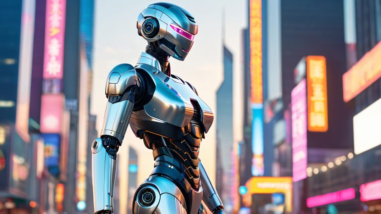 futuristic metal robot wallpaper cyd 4k tech background scaled