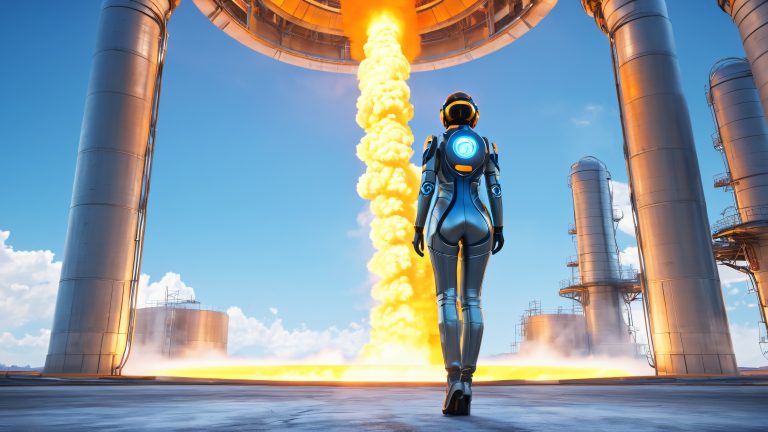 futuristic nuclear physicist harnesses reactor power 4k wallpaper scaled