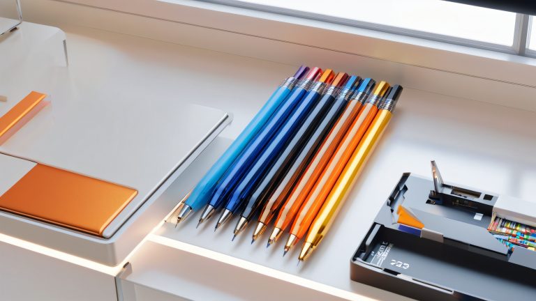 futuristic office workspace 4k wallpaper scaled