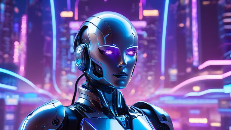 futuristic robot nova digital realm wallpaper scaled