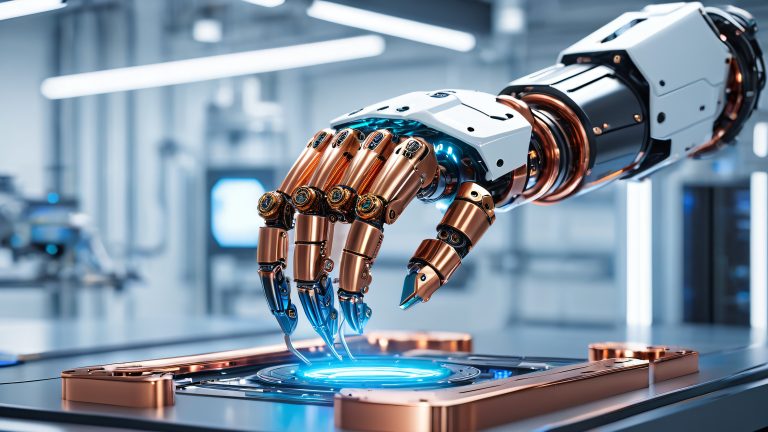 futuristic robotic fist 4k wallpaper cyber art scaled