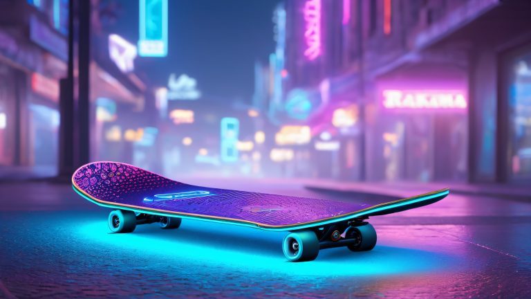 futuristic skateboard vortex wallpaper 4k scaled