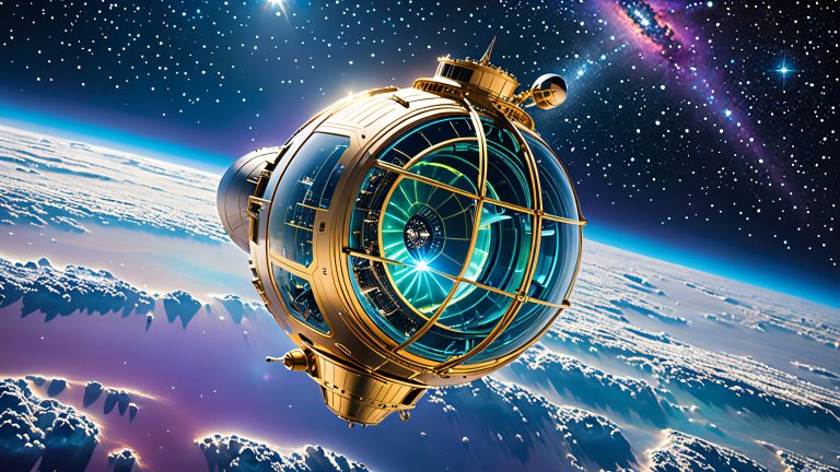 futuristic spacecraft agnss module 4k wallpaper scaled