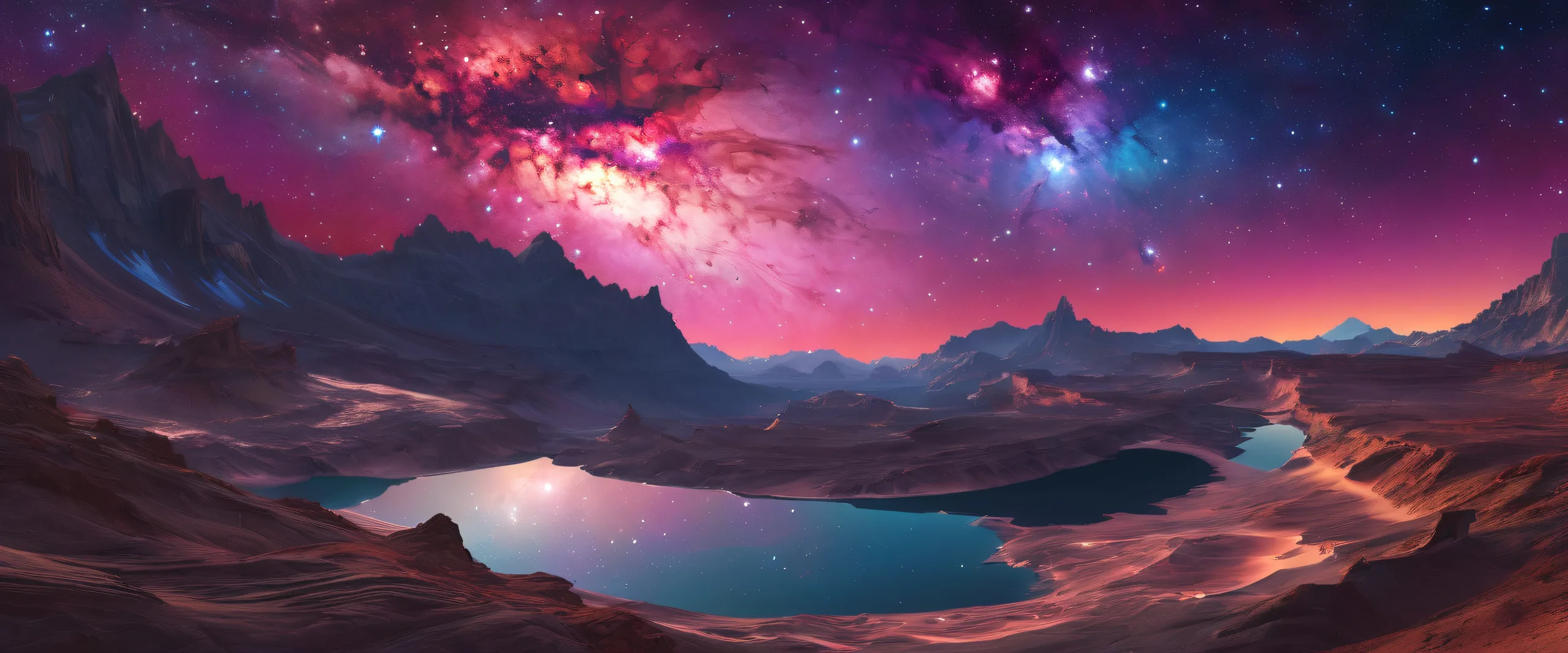 4K Galactic Center Odyssey Desktop BackgroundPCまたはデスクトップでの使用に最適 Stunning desktop image of the Galactic Center, ideal for PC or Desktop use.