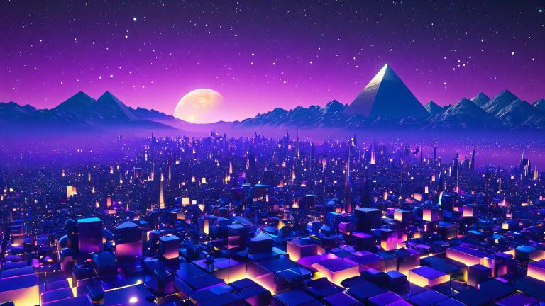 geometric cityscape dreamscape scaled