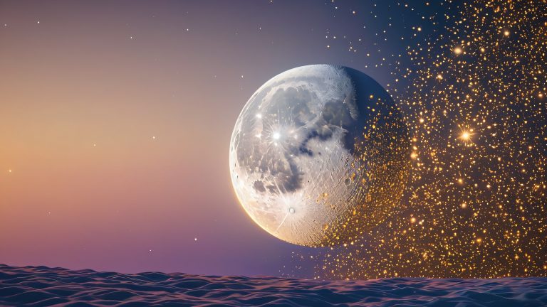 gibbous moon wallpaper cosmic scaled