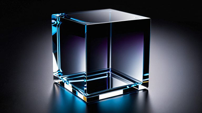 glass cube reflections scaled