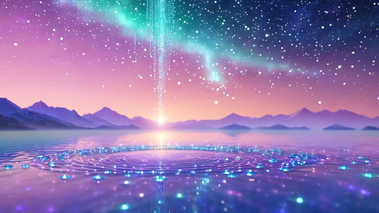 glowing celestial oasis scaled