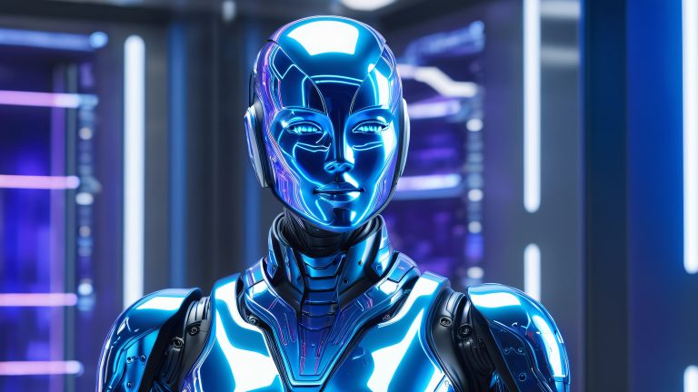 glowing digital armor 4k wallpaper scaled