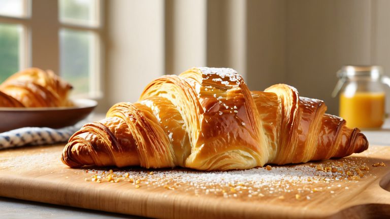 golden croissant morning delight scaled