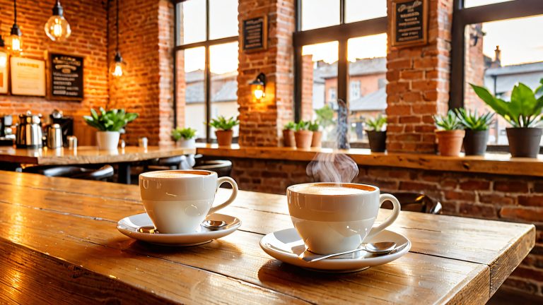 golden hour cafe scene filter coffee wallpaper scaled