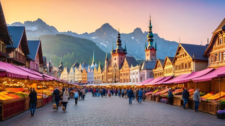 golden hour krakows main market scaled