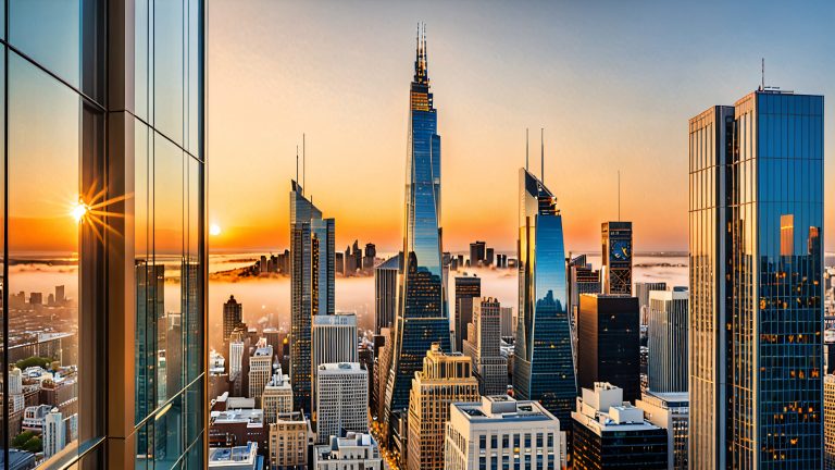 golden hour skyscraper scaled
