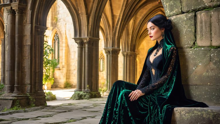 gothic beauty 4k wallpaper mysterious illustration scaled