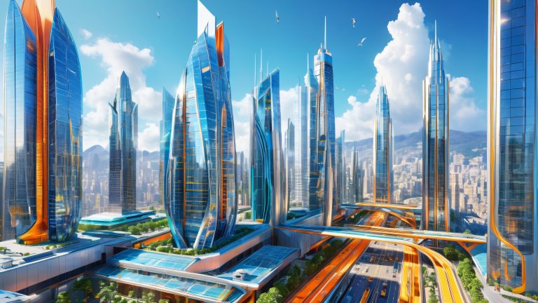 gravity defying metropolis scaled