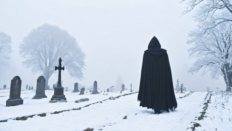 grim reaper winter graveyard wallpaper scaled