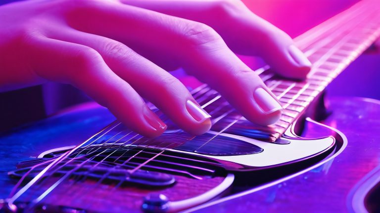 guitarist cosmic rhapsody 4k wallpaper scaled