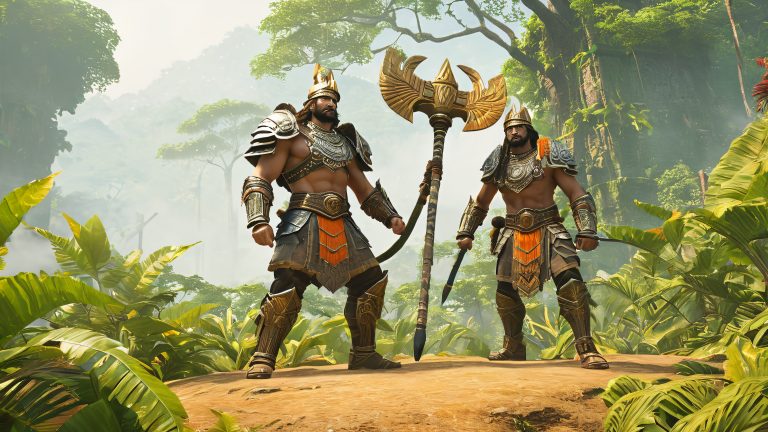 hammer bro warriors jungle beast battle 4k wallpaper scaled