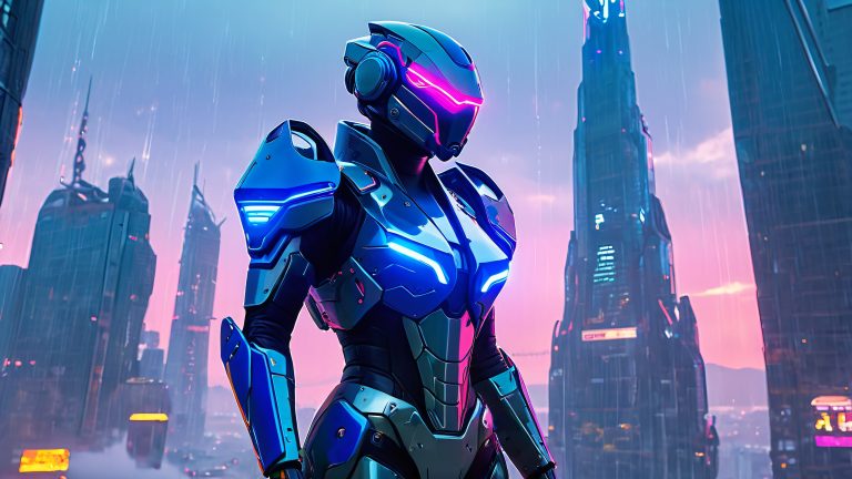 high tech assassin 4k wallpaper scaled