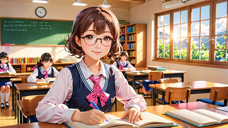 hinano studious anime 4k wallpaper scaled