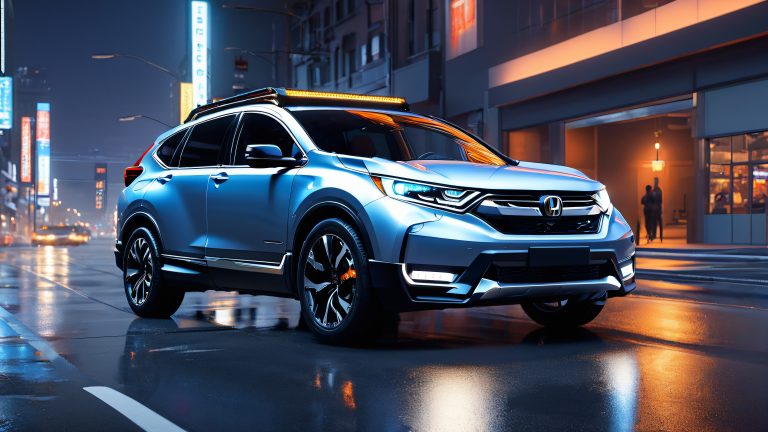 honda cr v modified futuristic urban adventure 4k desktop wallpaper scaled
