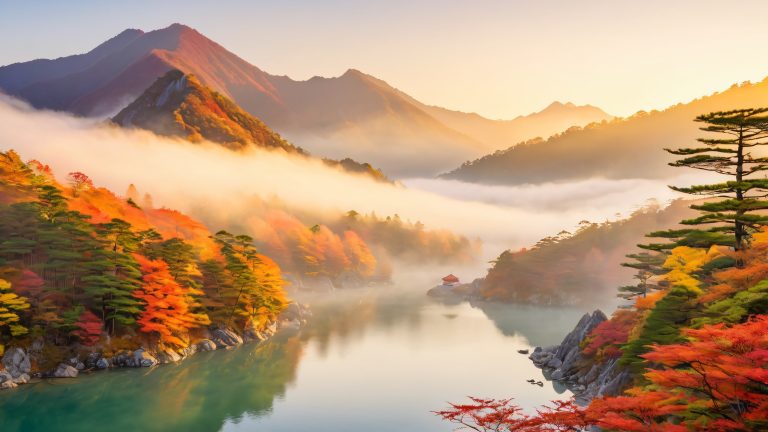 hotaka mountains autumnal landscape wallpaper 4k scaled
