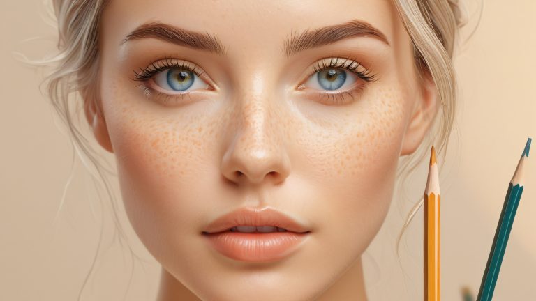 human face wallpaper hyper realistic soft gradient scaled
