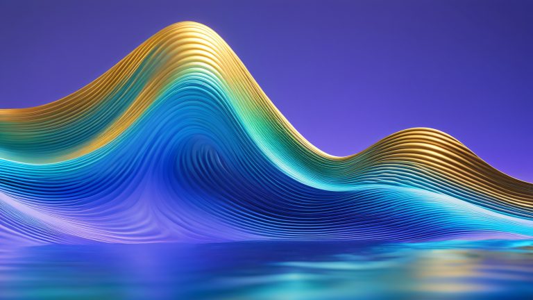 iridescent waveforms scaled