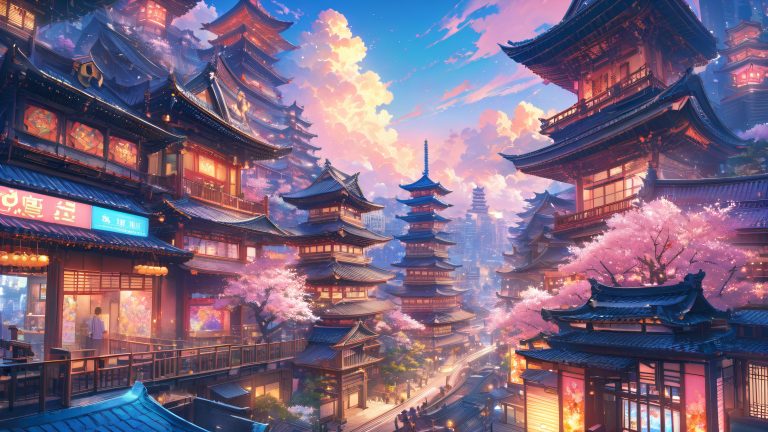 japanese metropolis 4k wallpaper scaled