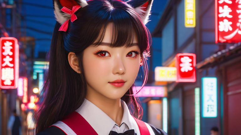 jk shishiro botan 4k kemonomimi wallpaper scaled