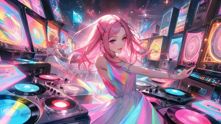 joshi kousei retro music session wallpaper 4k scaled