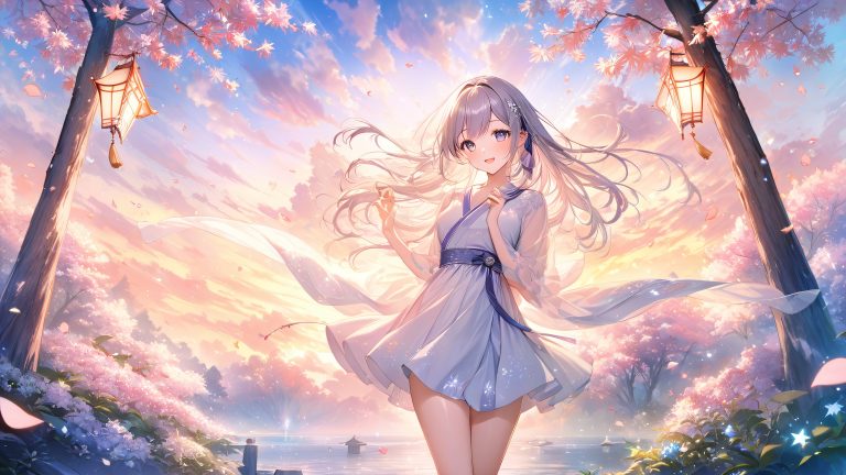 kana manga wallpaper cherry blossom japanese maple leaves 4k scaled