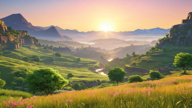 link dawns serene glow fantasy 4k wallpaper scaled