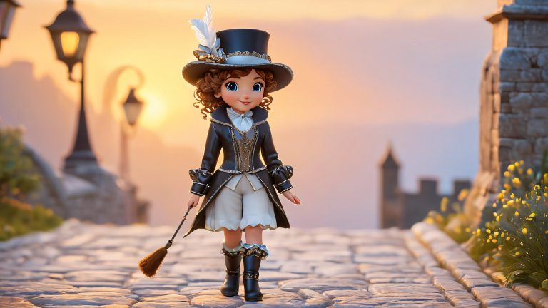 little thief mystical cityscape wallpaper scaled