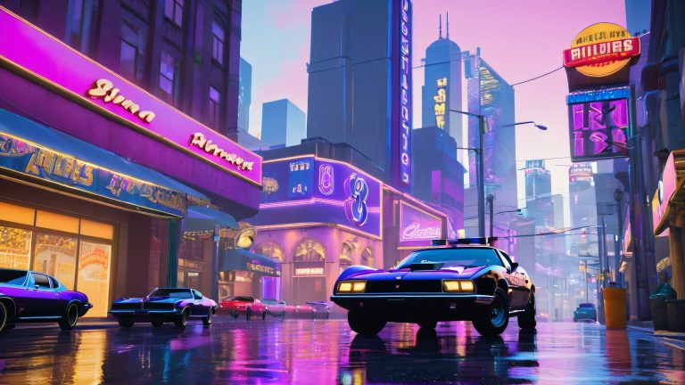 los santos heist 4k cyberpunk wallpaper scaled