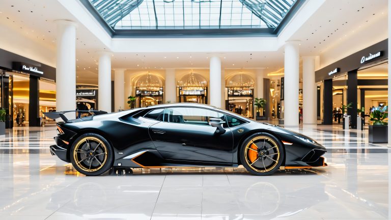 luxury car wallpaper lamborghini huracan performante grand atrium scaled