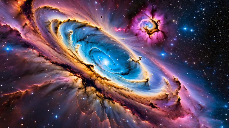 m17 omega nebula 4k wallpaper scaled