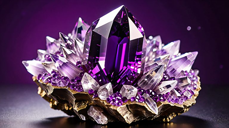 majestic amethyst quartz crystal cluster wallpaper scaled