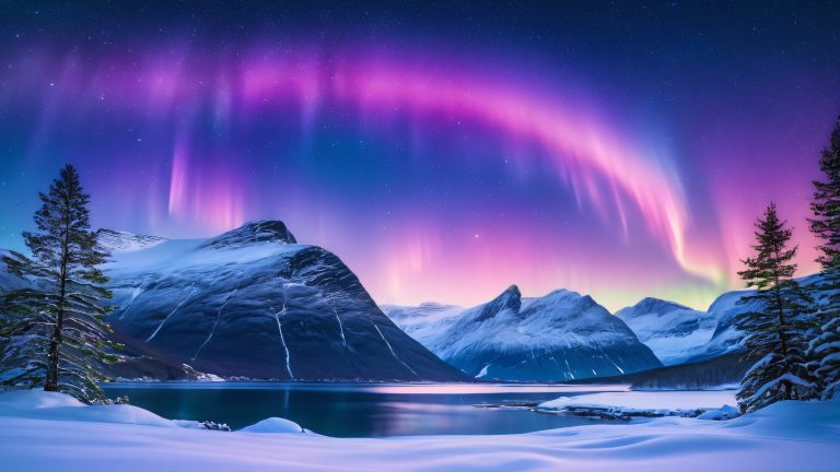 majestic aurora borealis norway 4k wallpaper scaled