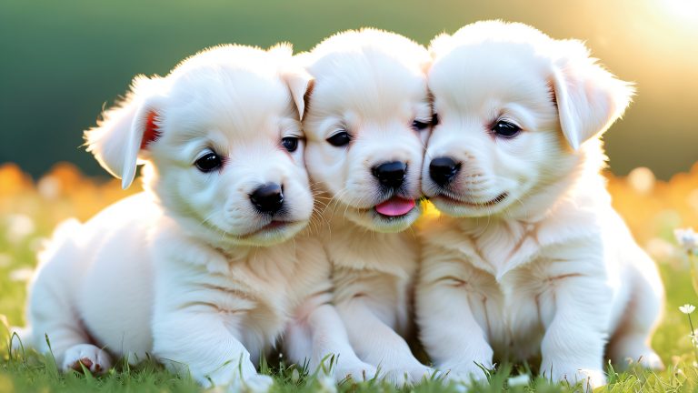 majestic cerberus puppy wallpaper 4k desktop fantasy scaled