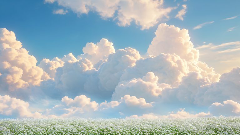 majestic cumulus clouds wallpaper scaled