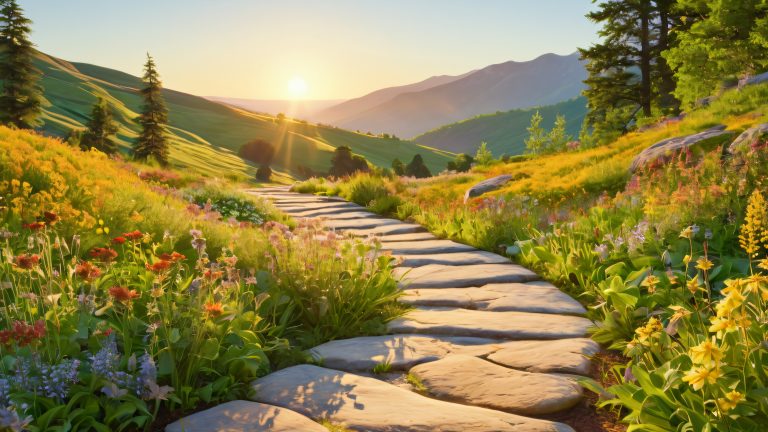 majestic garden wallpaper natural beauty landscape scaled