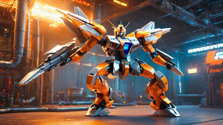 majestic gunpla thunderbolt v2 4k wallpaper scaled