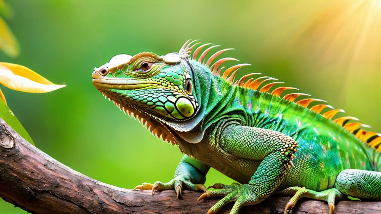 majestic iguana ancient tree 4k wallpaper scaled